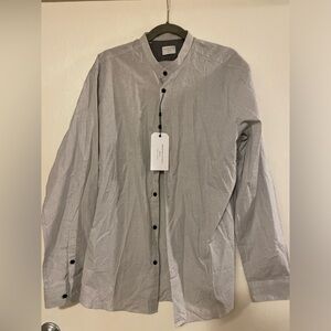 NWT Selected Homme Men’s Slim Fit Button Down Long Sleeve Top